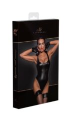 Боді Noir Handmade F244 Powerwetlook body with high cut bottom hem - L - Зображення 6