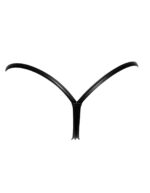 Трусики Noir Handmade P008 Powerwetlook panty with gold clasp - M - Зображення 5