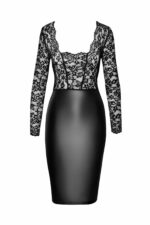 Сукня Noir Handmade F295 Euphoria lace and wetlook midi dress - M - Зображення 4