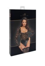 Боді Noir Handmade F296 Psyche bodysuit of lace and wetlook - S - Зображення 8