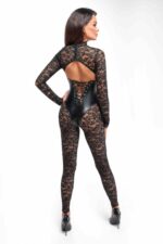 Комбінезон Noir Handmade F299 Enigma lace catsuit with underbust bodice - XXL - Зображення 2