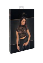 Топ Noir Handmade F303 Essence lace top with high collar - M - Зображення 6