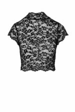 Топ Noir Handmade F303 Essence lace top with high collar - XXL - Зображення 4