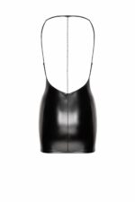 Сукня Noir Handmade F307 Mirage wetlook mini dress with jewelry rhinestone chain - L - Зображення 5