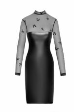 Сукня Noir Handmade F310 Sublime wetlook and flocked mesh midi dress - XXL - Зображення 4