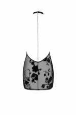 Сукня Noir Handmade F313 Mythos mini flocked mesh dress with jewelry rhinestone chain - M - Зображення 6