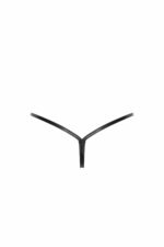 Трусики Noir Handmade P012 Wild crocodile wetlook thong with double opening - XL - Зображення 6