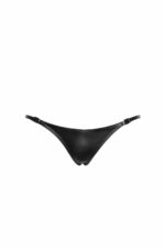 Трусики Noir Handmade P012 Wild crocodile wetlook thong with double opening - XXL - Зображення 5
