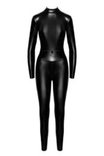 Комбінезон Noir Handmade F319 Caged wetlook catsuit with zippers and ring - 3XL - Зображення 5
