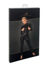 Комбінезон Noir Handmade F319 Caged wetlook catsuit with zippers and ring - 3XL - Зображення 7