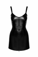 Сукня Noir Handmade F320 Starlet wetlook minidress with ring belt - M - Зображення 7