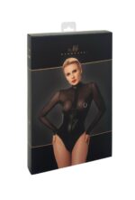 Боді Noir Handmade F321 Edge wetlook and mesh body with rings - XL - Зображення 9