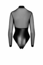 Боді Noir Handmade F321 Edge wetlook and mesh body with rings - XL - Зображення 8