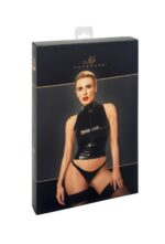 Топ Noir Handmade F324 Glam wetlook top with vinyl corset - 3XL - Зображення 7