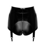 Шортики Noir Handmade F325 Glam suspender wetlook and vinyl shorts - 3XL - Зображення 7