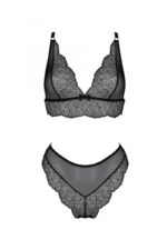 Комплект Passion AMBERLY SET black, XXL/XXXL, бралет і трусики бразиліана - Зображення 3