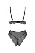 Комплект Passion AMBERLY SET black, XXL/XXXL, бралет і трусики бразиліана - Зображення 4