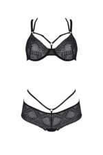 Комплект Passion DROSERA BIKINI black, XXL/XXXL, бюстгальтер і трусики-кюлоти - Зображення 3