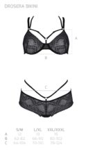 Комплект Passion DROSERA BIKINI black, XXL/XXXL, бюстгальтер і трусики-кюлоти - Зображення 5