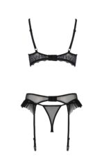 Комплект Passion KERRIA SET WITH OPEN BRA black L/XL - ECO Passion - Зображення 4