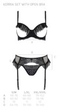 Комплект Passion KERRIA SET WITH OPEN BRA black S/M - ECO Passion - Зображення 5