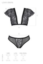 Комплект Passion LEAFA BIKINI black S/M - ECO Passion - Зображення 5