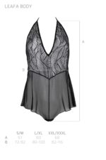 Боді Passion LEAFA BODY black XXL/XXXL - ECO Passion - Зображення 5