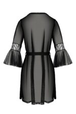 Пеньюар Passion LEAFA PEIGNOIR black S/M - ECO Passion - Зображення 4
