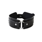 БДСМ-нашийник з кільцем Art of Sex - Martina Collar with ring, натуральна шкіра,  колір чорний - Зображення 2