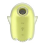 Вакуумний кліторальний стимулятор з вібрацією Satisfyer Glowing Ghost Yellow, світиться в темряві - Зображення 2
