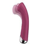 Вібратор з ротацією Satisfyer Spinning G-Spot 1 Red, плоский майданчик для стимуляції точки G - Зображення 2