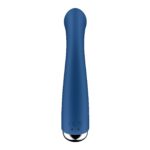 Вібратор з ротацією Satisfyer Spinning G-Spot 1 Blue, плоский майданчик для стимуляції точки G - Зображення 4