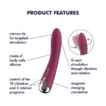 Вібратор точки G з обертанням Satisfyer Spinning Vibe 1 Red, 2 мотори - Зображення 7