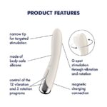 Вібратор точки G з обертанням Satisfyer Spinning Vibe 1 Beige, 2 мотори - Зображення 7