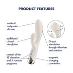 Вібратор-кролик з ротацією Satisfyer Spinning Rabbit 1 Beige, 3 мотори - Зображення 7