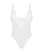 Боді з доступом Obsessive Alissium crotchless teddy, XS/S, ліф з м’якою чашкою, високі трусики - Зображення 3