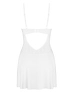 Пеньюар Obsessive Alissium chemise & thong, XS/S, мереживний ліф, стрінги в комплекті - Зображення 5