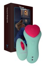 Вібратор у трусики FairyGasm HeartGem green, на магніті, пульт ДК - Зображення 13