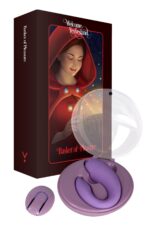 Вібратор для пар FairyGasm PleasureBerry violet, зарядний кейс, пульт ДК - Зображення 8