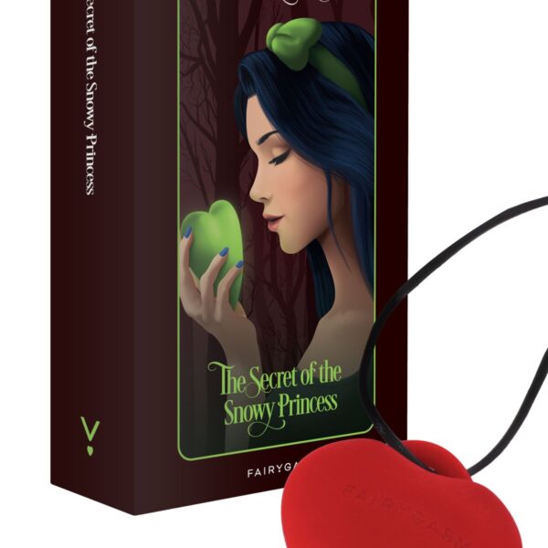 Мінівібратор «Сердечко» FairyGasm PleasureStone red, 9 режимів, на шнурку