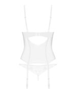 Корсет Obsessive Alissium corset & thong M/L (м'ята упаковка!!!) - Зображення 8