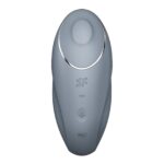 Вібростимулятор-пульсатор Satisfyer Tap & Climax 1 Bluegrey, ефект постукування пальцем, 2 мотори - Зображення 3