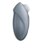 Вібростимулятор-пульсатор Satisfyer Tap & Climax 1 Bluegrey, ефект постукування пальцем, 2 мотори - Зображення 2