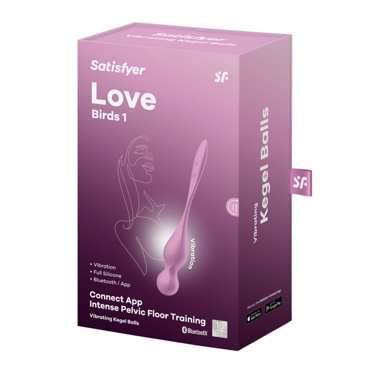 Вагінальні смарт-кульки з вібрацією Satisfyer Love Birds 1 Connect App Pink, 78 г - Зображення 7