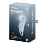 Вакуумний кліторальний стимулятор з вібрацією Satisfyer Pocket Pro 1 Blue - Зображення 5