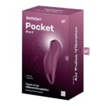 Вакуумний кліторальний стимулятор з вібрацією Satisfyer Pocket Pro 1 Purple - Зображення 5