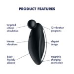 Вібратор для зовнішньої стимуляції Satisfyer Spot On 2 Black, дуже потужний, гнучкий відросток - Зображення 6