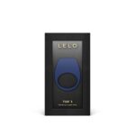 Ерекційне кільце з вібрацією LELO Tor 3 Base Blue, керування зі смартфона - Зображення 5