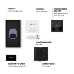 Ерекційне кільце з вібрацією LELO Tor 3 Violet Dusk, керування зі смартфона - Зображення 4