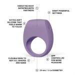 Ерекційне кільце з вібрацією LELO Tor 3 Violet Dusk, керування зі смартфона - Зображення 2